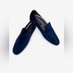 Giorgio Brutini Men’s Cress Navy Blue Velvet Slip-On Loafer, Size 12M
